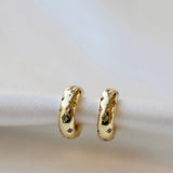 Penny CZ Star Hoops: Silver