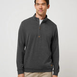 Cloud Quarter Zip : Heathered Black