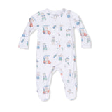 Golfing Teddy Bears - 2 Way Zipper Footie