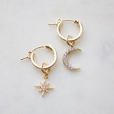 Celestial Hoops with Cubic Zirconia