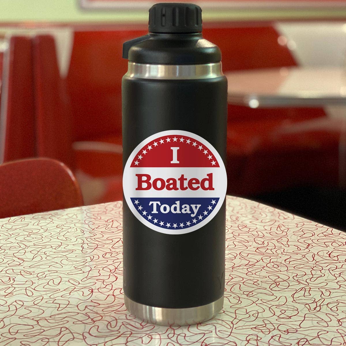 I Boated Today  Sticker