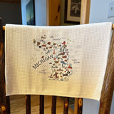 Michigan Icons Kitchen Towel
