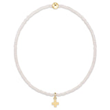 Hope Classic Milkshake Bracelet - Signature Cross Small Gold Charm