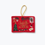 Santa Letter Embroidered Ornament