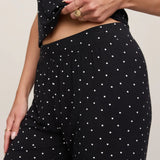 Luxe Dot Pants in Black