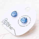 Cute Blueberry Fruit Stud Earrings