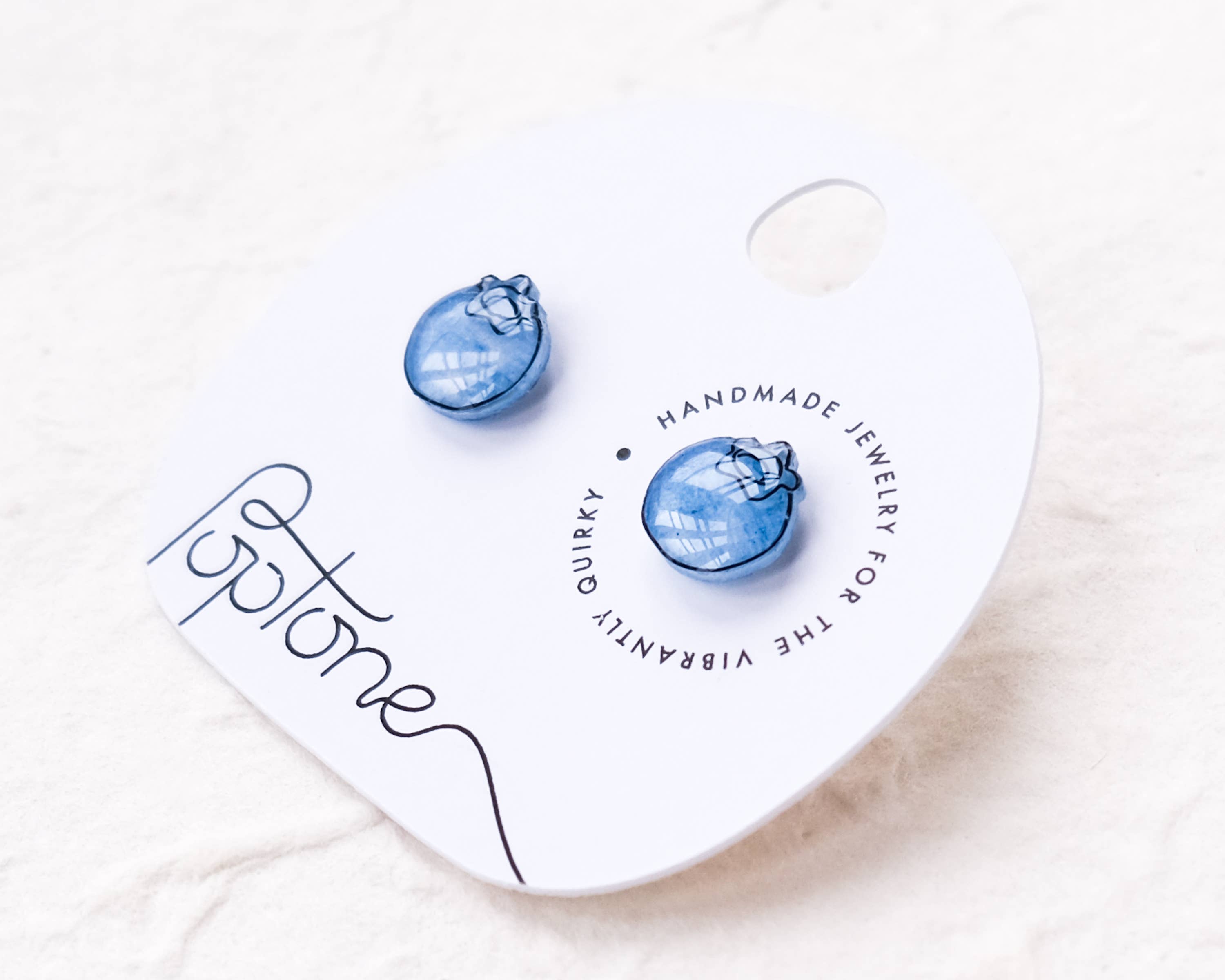 Cute Blueberry Fruit Stud Earrings