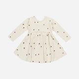 Ribbed Long Sleeve Dress || Mushrooms