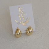 Gold Dome Earrings