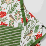 Poinsettias & Pines Apron