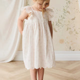 Organic Cotton Muslin Annalise Dress - Pauline Pink