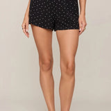 Luxe Dot Shorts in Black