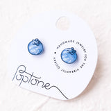 Cute Blueberry Fruit Stud Earrings