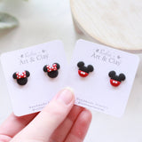 Mouse Stud Earrings: Minnie