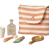 Tooth Brush Set in Bag, Mouse : Coral stripe