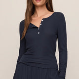Just Right Rib Long Sleeve - Eclipse