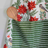 Poinsettias & Pines Apron