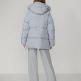 Adler Down Puffer Coat : Glacier Blue