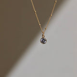 Penelope Round Bezel Necklace