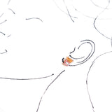 Seagull and French Fries Mismatched Beach Stud Earrings