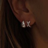 Silver Dome Earrings