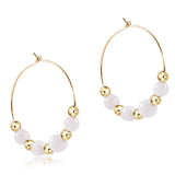 Enewton Beaded Grateful Bliss Moonstone Hoop