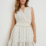 Cindy Dress : Ivory Zanzbar