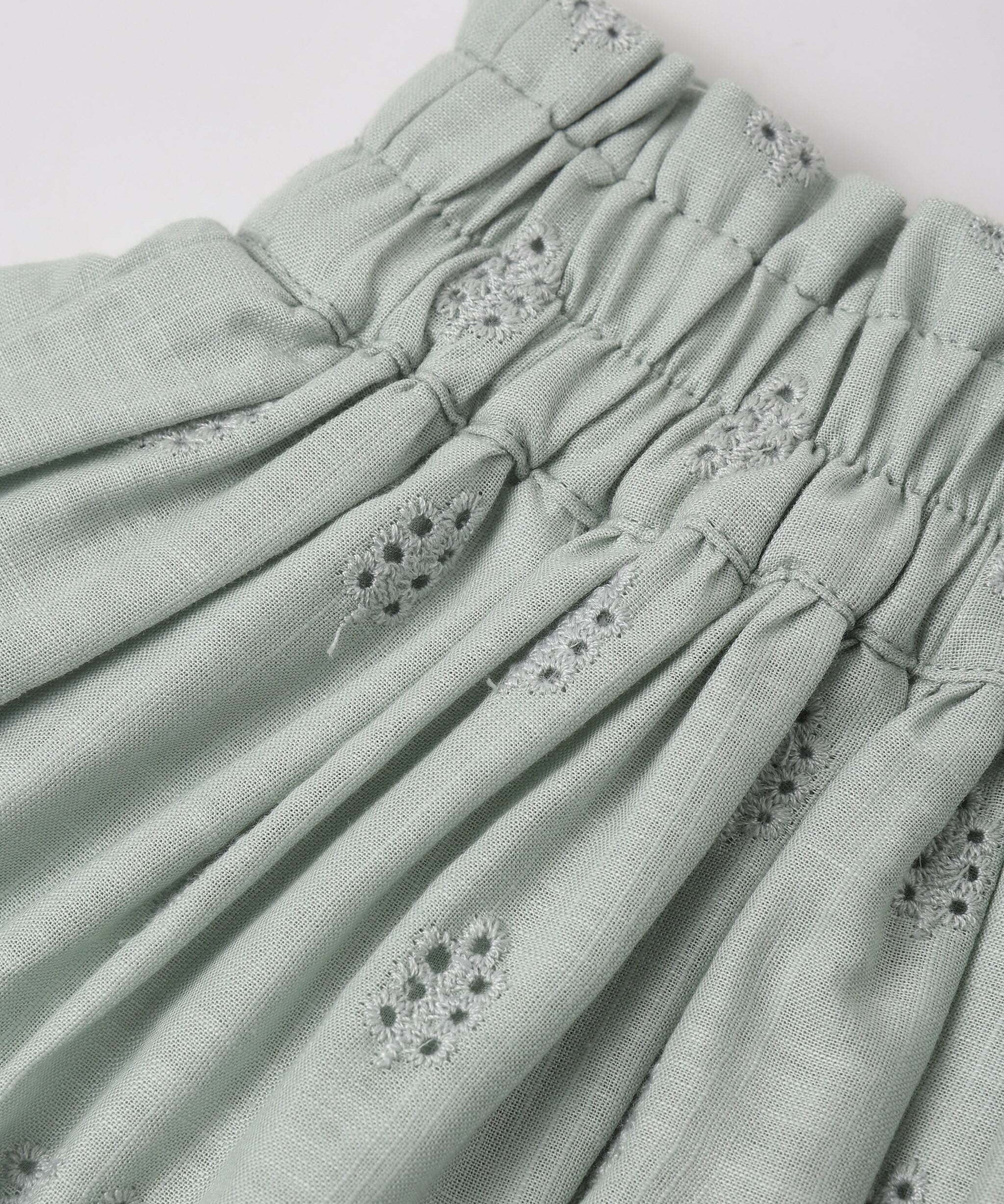 Rose Mini Skirt - Seafoam