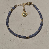 Tanzanite Beaded Bracelet