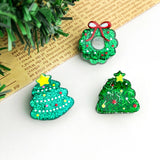 Christmas Mini Hair Claw Clips, Christmas Tree Hair Clip: Gingerbread Man