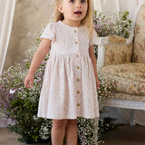 Organic Cotton Dahlia Dress - Posy Milk