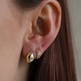 Gold Dome Earrings