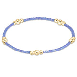 Hope Purpose Gold Bracelet - Bright Blue