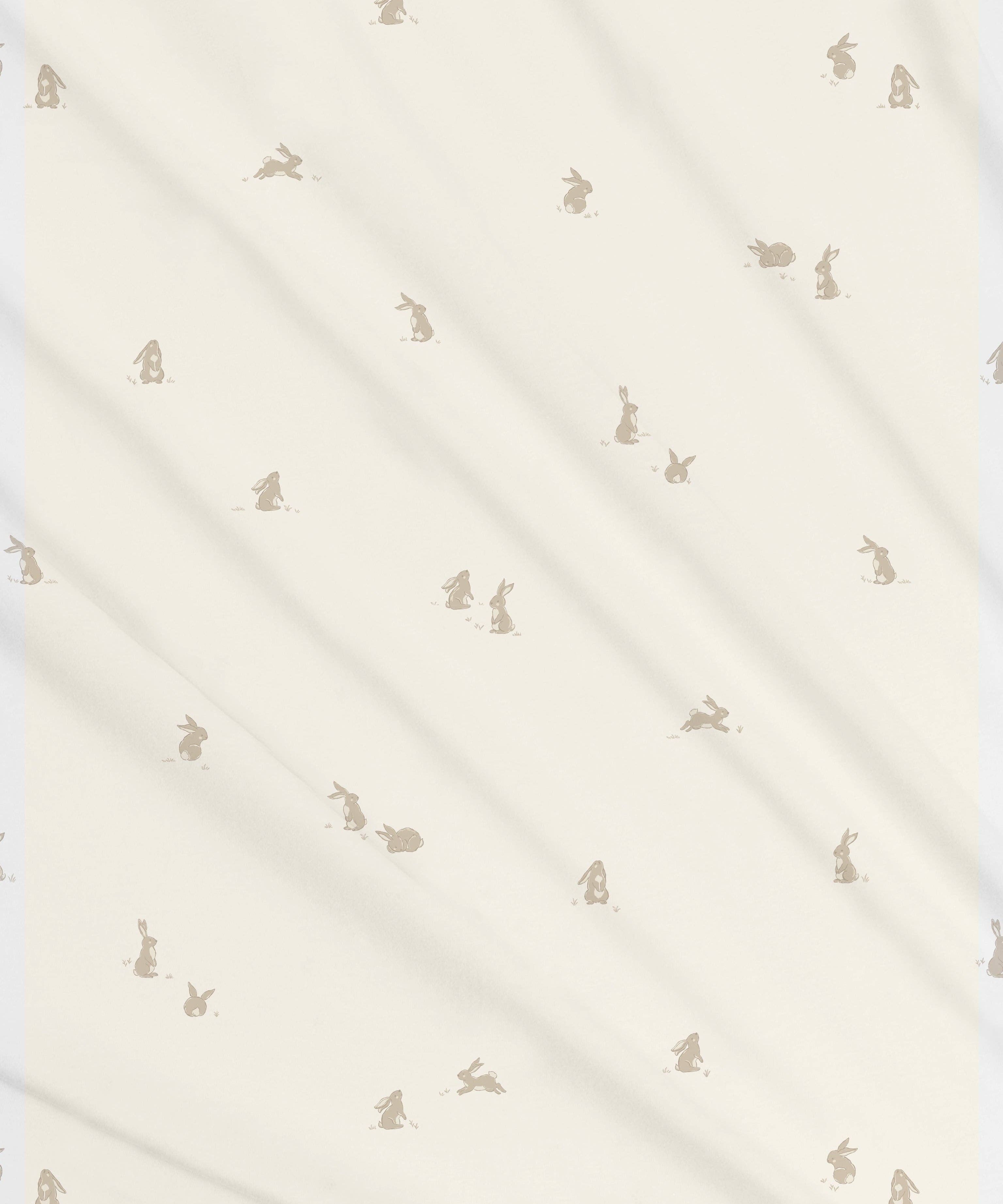 Swaddle Blanket - Bunny / Oat + Clay