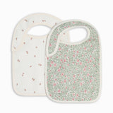 2-Pack Muslin Bibs - Etta + Janice Florals: Default Title