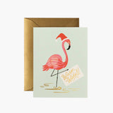 Holiday Flamingo Card