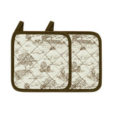 Country Toile Hot Pad Set