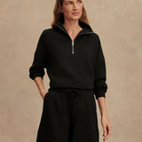 Hawley Half Zip : Black