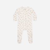 Bamboo Zip Footie || Strawberries