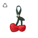Cherry Red  Vegan Leather Bag Charm