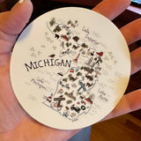 Michigan Icons Sticker