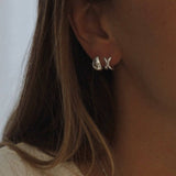 Silver Dome Earrings