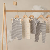 Ribbed Henley Romper Dinos