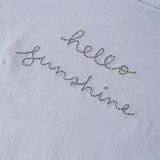 Cropped Cinch Tee Hello Sunshine