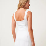 Moveknit Sleeveless  Dress  : White