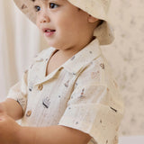 Organic Cotton Woven Bucket Hat-Sailing Day