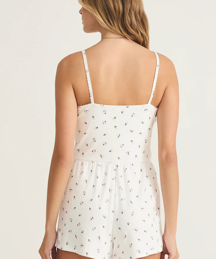 Daydream Ditsy Floral Pointelle Romper
