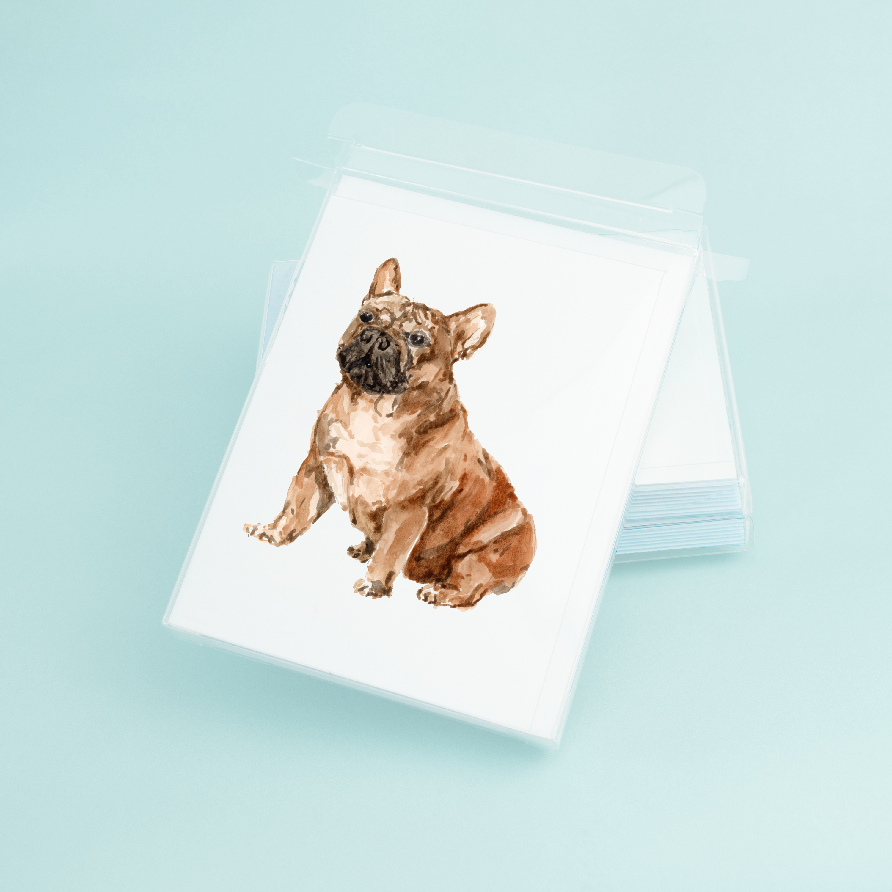 French Bulldog Watercolor Card : Boxed Set