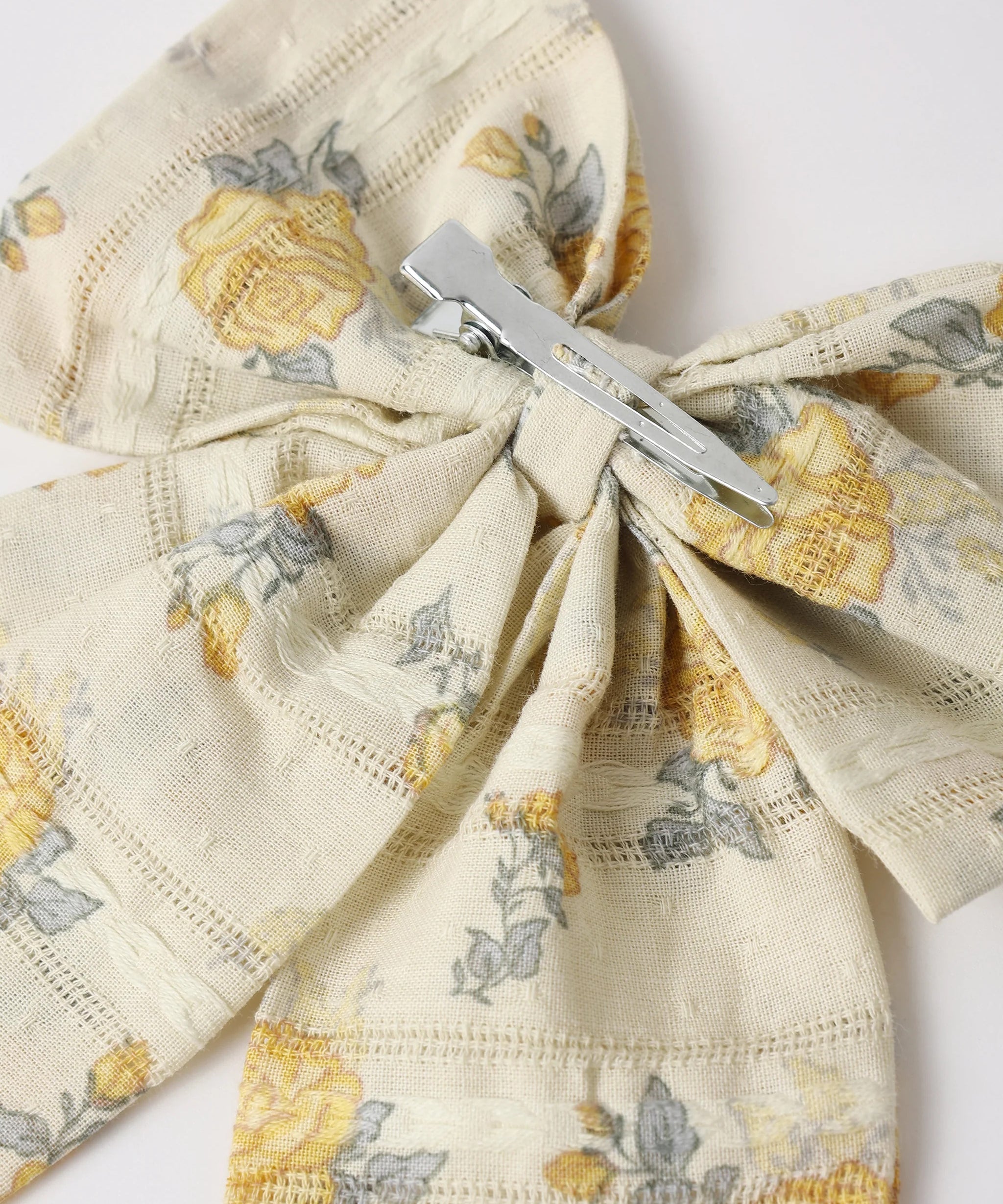 Oversized Bow || Lemon Ditsy Flower