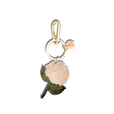 Hand-painted Hydrangea Bag Charm + Keychain